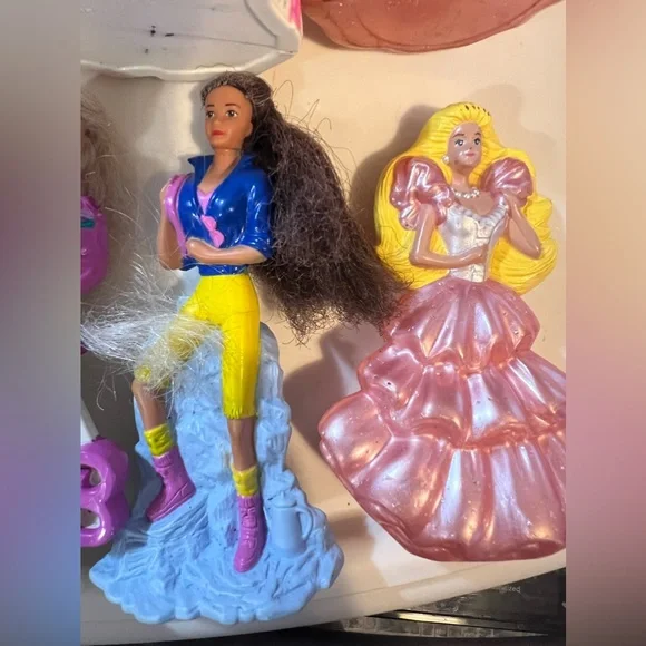 Vintage Mattel 1990’s McDonalds Barbie Happy Meal Kids Toys- Lot Of 7 - Picture 8 of 16